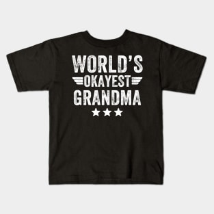 World's okayest grandma Kids T-Shirt